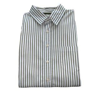 Thomas Pink XXL Green & Blue Striped Button-Up Shirt